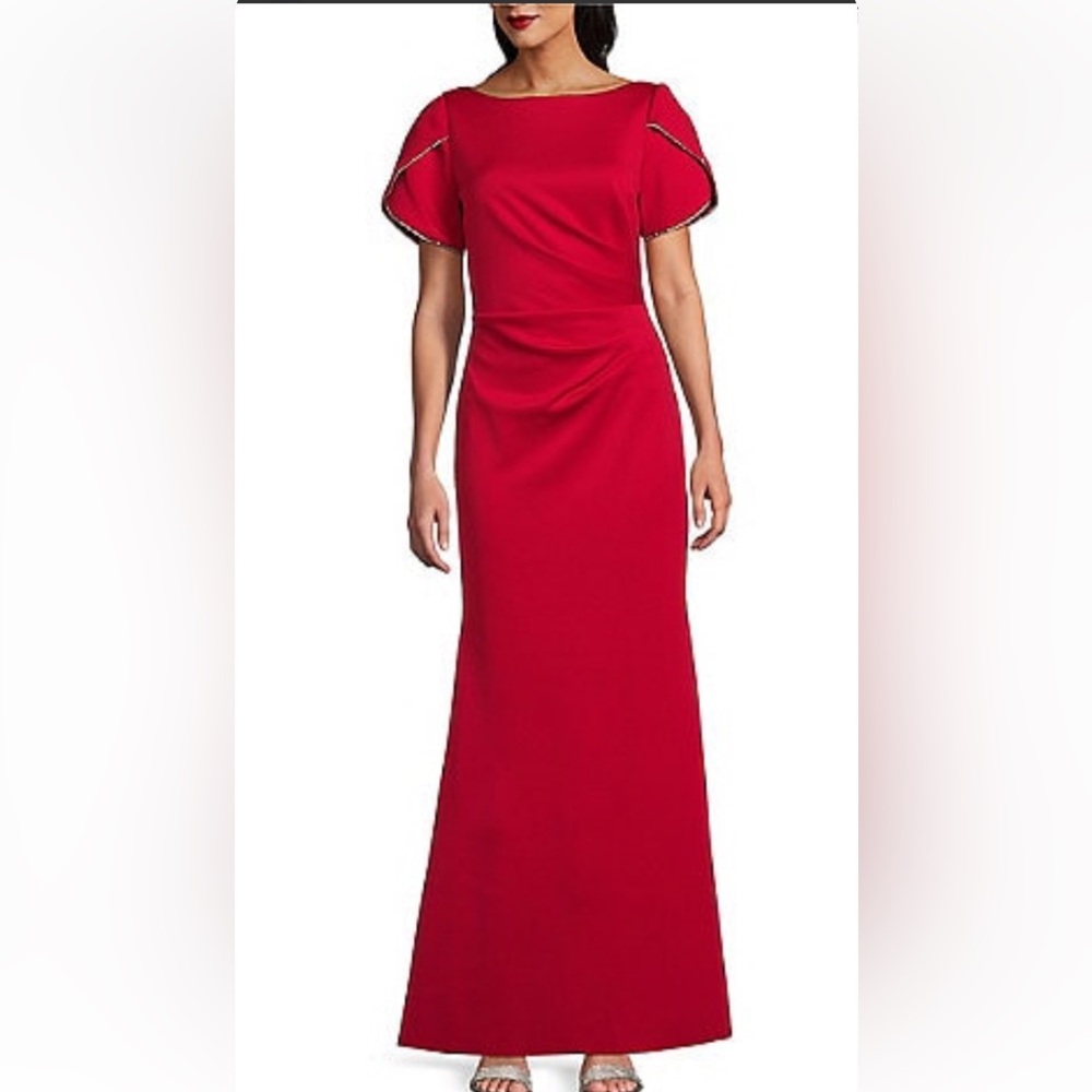 Elegant Navy Evening Gown